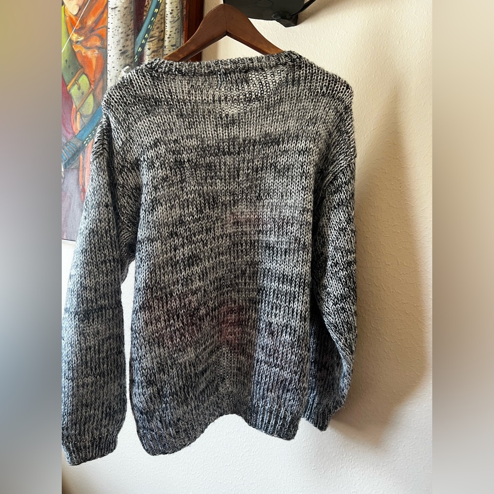 Vintage 80’s Jed Gray, Red, White And Black Geometric Sweater Size Women’s M - Picture 2 of 5